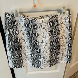 Snake skin skirt